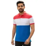 Cotton pique collar T-shirt